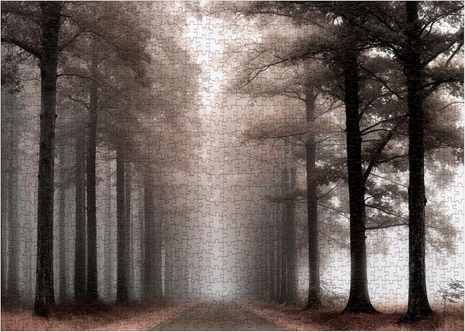 Mystery Forest Landscape Puzzles for Adults 1000 Pieces, Impossible Mystic Nature Plant Jigsaw Puzzles, Hard Difficult Tree Scenic Puzzle
