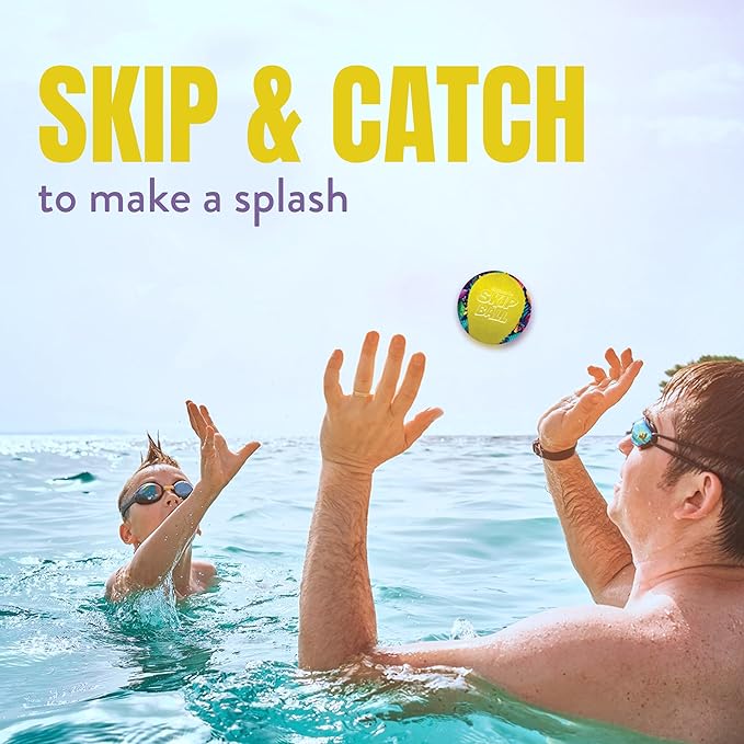 Activ Life The Ultimate Water Skip Balls, Water Bouncing Ball for Swimming Pool, Beach Toys for Friends, Family, Kids and Adults