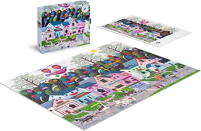 Buffalo Games - Silver Select - Charles Wysocki - Charles Wysocki - Confection Street - 1000 Piece Jigsaw Puzzle For Adults -Challenging Puzzle Perfect for Game Nights - Finished Size is 26.75 x 19.75