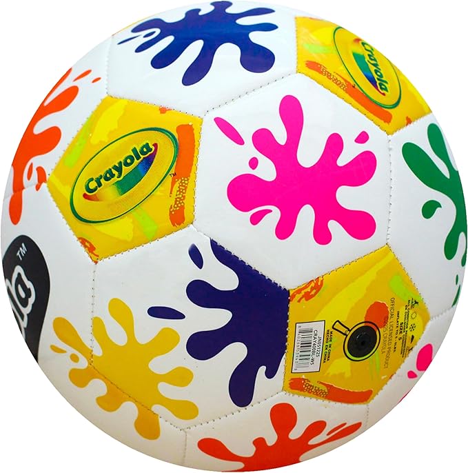 Crayola Official Soccer Ball - Unisex Kids - Ink Splash Size 5