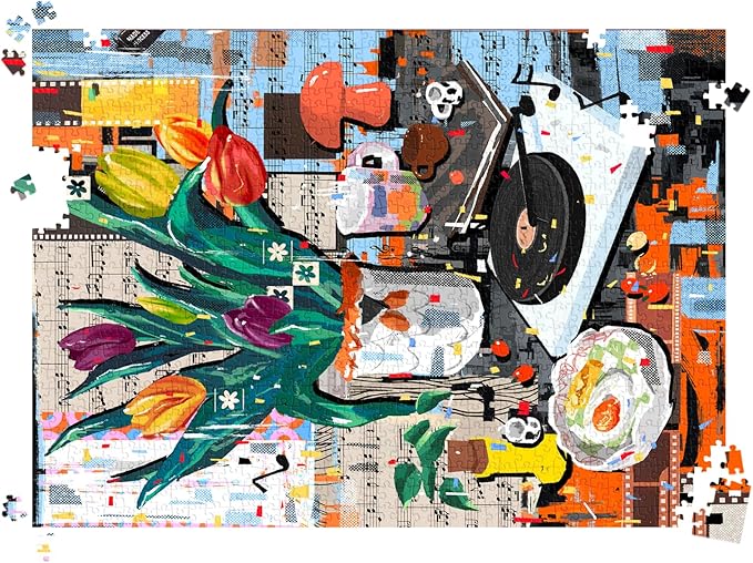 HUADADA 1000 Piece Puzzle for Adults Family Interactive Game Gift-Puzzles for Adults 1000 Pieces Theme:Weekend Fantasia