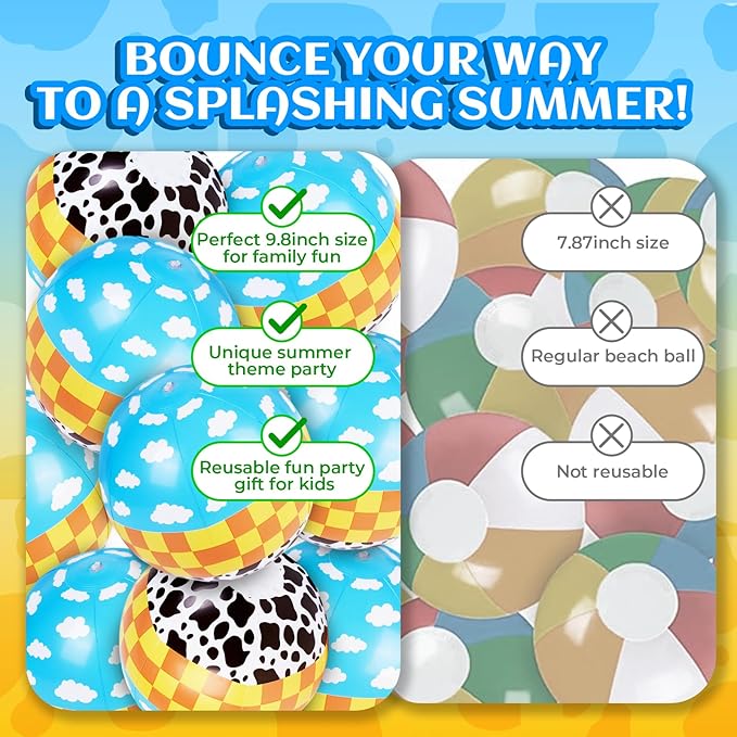 12 Pack Spider Theme Beach Ball 7.87" Inflatable Beach Balls for Summer Water Pool Games Blue and Red Spider Web Birthday Party Decorations Favors Under The Sea Party Decorations