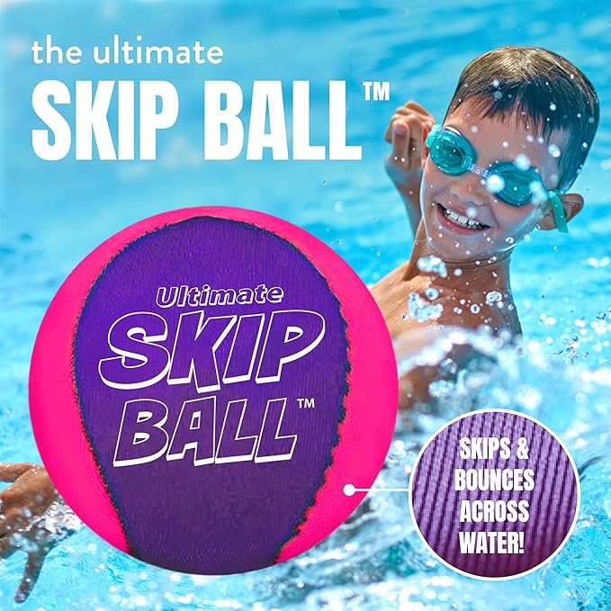 Activ Life The Ultimate Water Skip Balls, Water Bouncing Ball for Swimming Pool, Beach Toys for Friends, Family, Kids and Adults