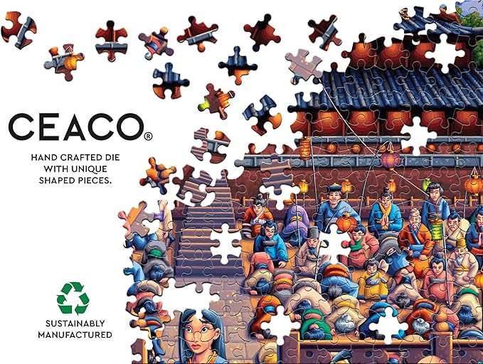 Ceaco - Disney - Dowdle - Mickey and Friends Exploring the Jungle - 1500 Piece Puzzle for Adults - Challenging and Perfect for Game Nights - Finished Puzzle Size 38.5 x 26.5
