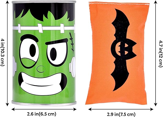 JOYIN 13 Pcs Halloween Carnival Can Bean Bag Toss Games for Kids & Adults Trick or Treat Decoration, Home Decor Party Favors Supplies, Homeschooling Backyard Game