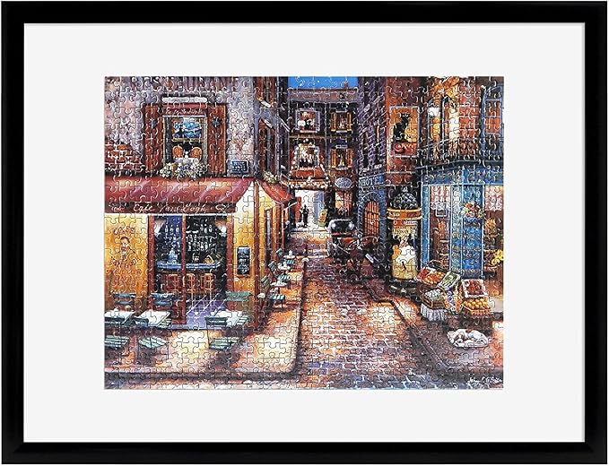 MCS 18x24 Puzzle Frame for Finished Puzzles, Black Vertical & Horizontal Wall-Mounted Large Picture Display for Preservation (1-Pack)