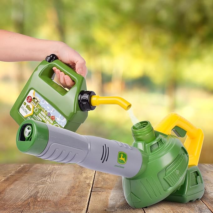 John Deere Bubble Can 24oz Bubble Bottle with Pouring Spout, Outdoor Summer Fun, Bubble Refill