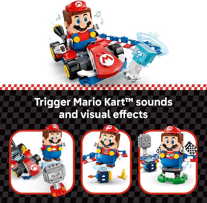 LEGO Super Mario: Mario Kart – Interactive Mario & Standard Kart Building Toy - Pretend Play Racing Playset for Boys & Girls, Ages 7+ - Kids Birthday Gift Idea - 72043