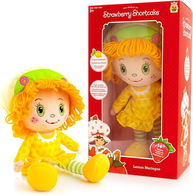 The Loyal Subjects - Strawberry Shortcake - 14in Lemon Meringue (Embroidered) Rag Doll