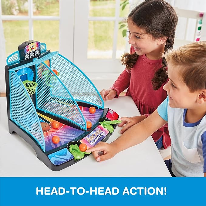 Game Zone Arcade Basketball - Fast-paced and Interactive Tabletop Multiplayer Game for Ages 6+ - Combines Skill & Hand-Eye Coordination - Perfect for Both Indoor and Outdoor Use