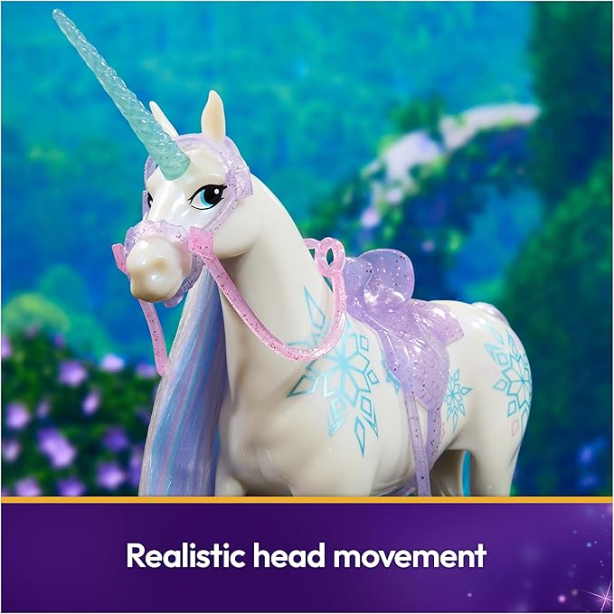 Unicorn Academy, Power of Friendship Glacier with Translucent Saddle & Bridle, 11”, Dolls & Unicorn Toys for Girls Ages 4 and up