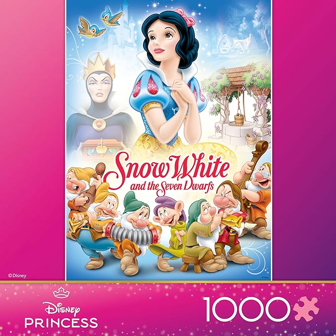Ceaco - Disney - Snow White Poster - 1000 Piece Puzzle for Adults - Challenging and Perfect for Game Nights - Finished Puzzle Size 26.25 x 19.75