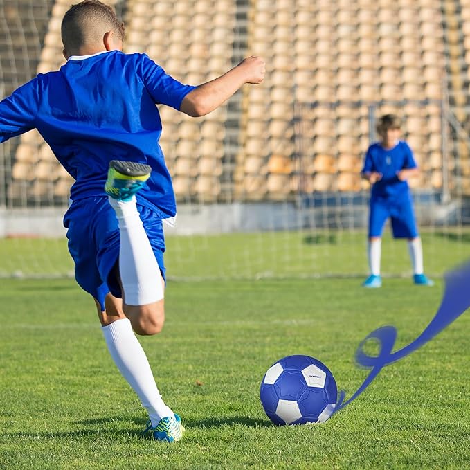 Curve Soccer Ball Size 4, Swerve Soft Balls for Outdoor and Indoor,Size 4 Soccer Ball for Boys and Girls