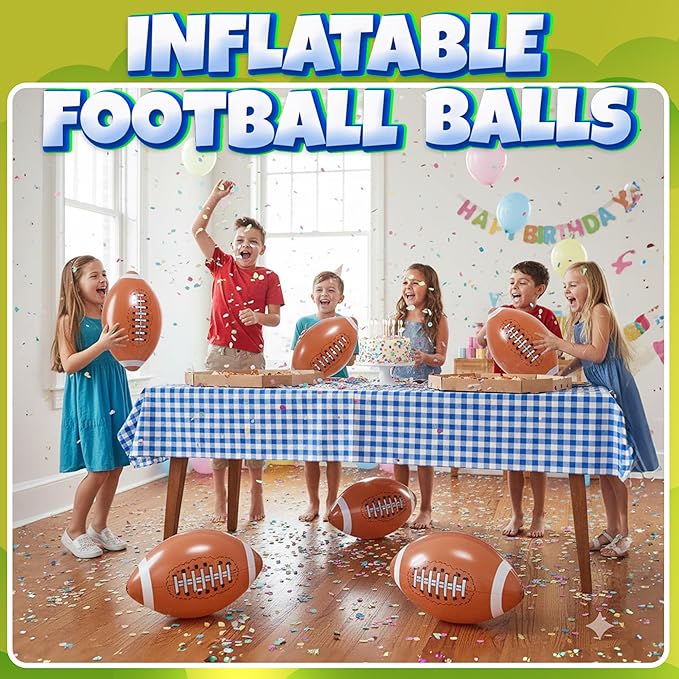Inflatable Beach Balls (6 Pack) - 16-Inch Durable PVC Blow Up Beach Balls for Kids, Easy to Inflate, Summer Pool Float, Party Favors, Sports Theme Decorations, Giveaways & Outdoor Toys