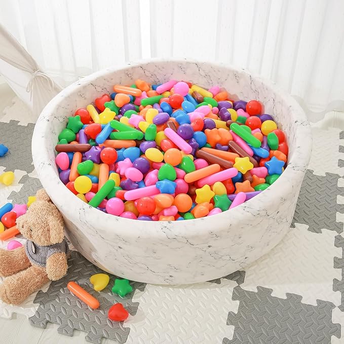 STARBOLO Ball Pit Balls for Kids -Pack of 150 200 500 Colorful Ball Pit Balls Crush Proof Plastic Toy Balls for Toddlers Ball Pit, Ball Pit Play Tent, Baby Pool Water Toys