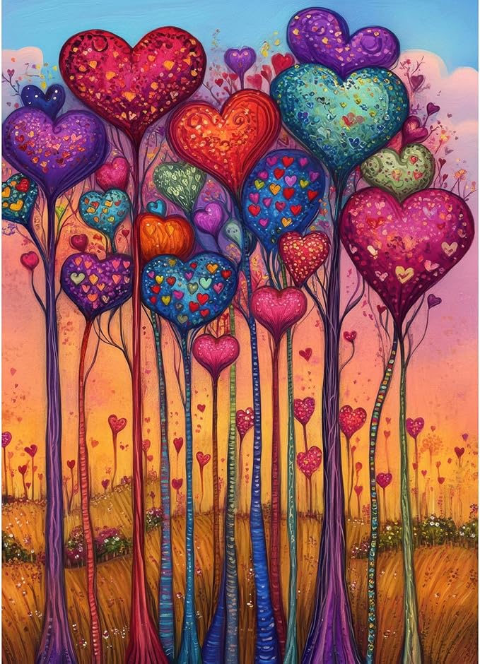 Tree of Love Jigsaw Puzzle, 1000 Piece Puzzle for Adults, Impossible Hard Difficult Challenging Puzzles for Adults 1000 Pieces, Home Decoration Puzzle, Interlock Perfectly No Dust