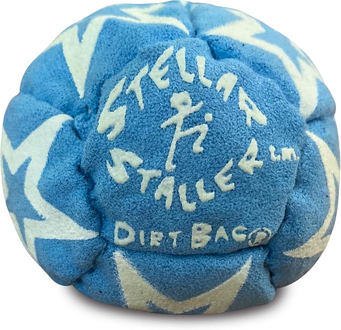 DIRTBAG All Star Footbag 3 Pack with Pouch, 100% Handmade, Premium Quality, Bright Vivid Colors, Signature Carry Bag
