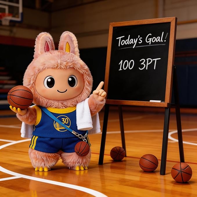 This Sports-Themed Basketball Football 3-piece Set is Suitable for a 17cm Dolls and Also for Other of the Same Size. 【 Key Point 】 Only Clothes, no Dolls. (NO.30 - Deep Blue)