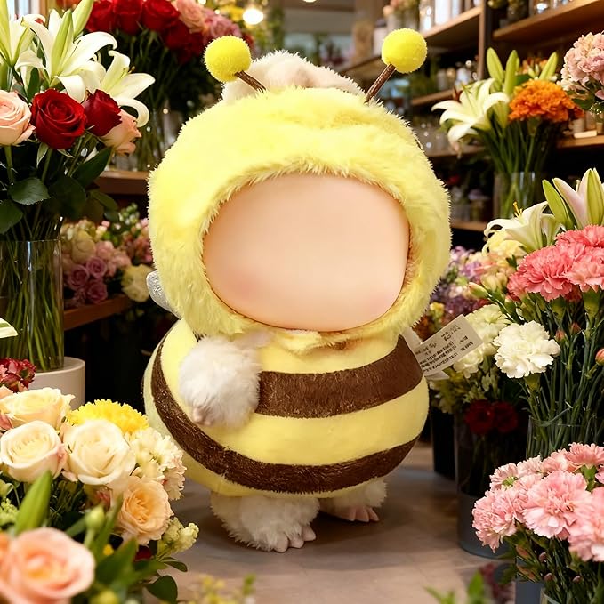 2026 New Adorable Bee Clothes for LABUBU 17cm Doll, Outfits for LABUBU, Cute and Premium Accessories for LABUBU (Doll Not Included)