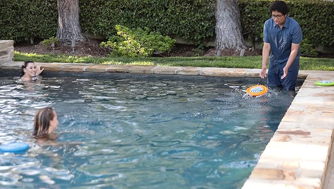 Skipping Disc Toy – Water Skipping Disc for Pool, Beach & Summer Fun – Floating Foam Throw Toy for Kids & Adults, Outdoor Water Play, Swim Training, Backyard Games (Orange)