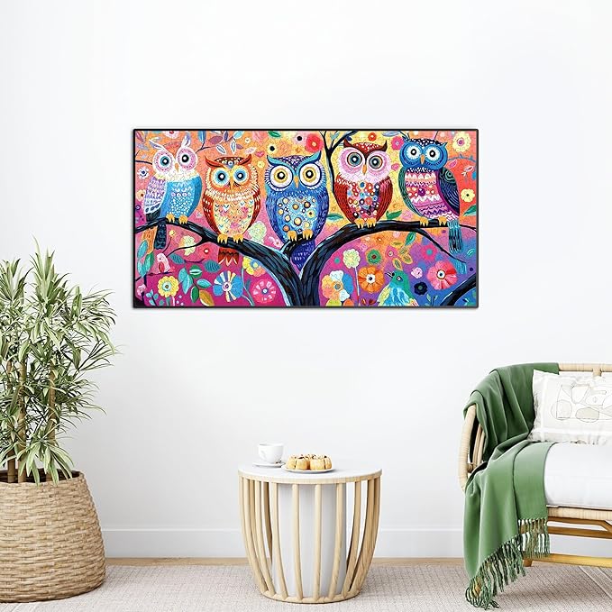 Bimkole Owl Puzzles for Adults 1000 Pieces, Animals Paper Jigsaw Puzzle 1000 Pieces - Fun and Challenging Family Decoration Puzzle Great Gift Idea, Finished Size is 31.5 x 16.14 in