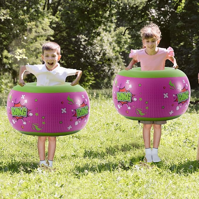 DIMAR GARDEN 2 Pcs Sumo Balls, Inflatable Bubble Bounce Ball for Outdoor Fun, Lawn Game Play
