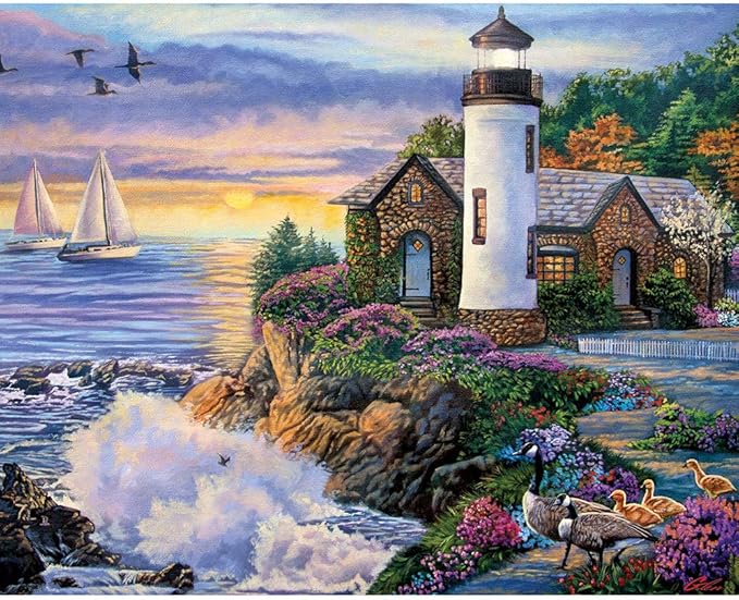 Bits and Pieces – Large 500 Piece Jigsaw Puzzle for Adults – ‘Perfect Dawn’ Designed by Artist Laura Glen Lawson, Completed Puzzle Size: 18" x 24"