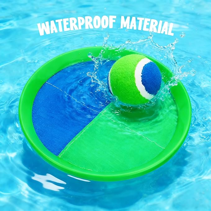 Toss and Catch Ball Game Set, Easter Basket Stuffers Beach Pool Toys Games for Family Kids Adults, Indoor Outdoor Yard Lawn Park Fun Sports Gifts for Boys Girls Ages 3 4 5 6 7 8 9 10 11 12