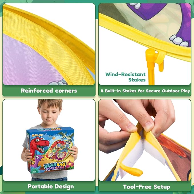Bean Bag Toss Game for Kids - Cornhole Board Outdoor Toys for Toddlers -Party Activities Carnival Outside Yard Backyard Beach Lawn Games Toy for Kid Boys Girls Age 3 4 5 6 7 8 Year Old Birthday Gifts