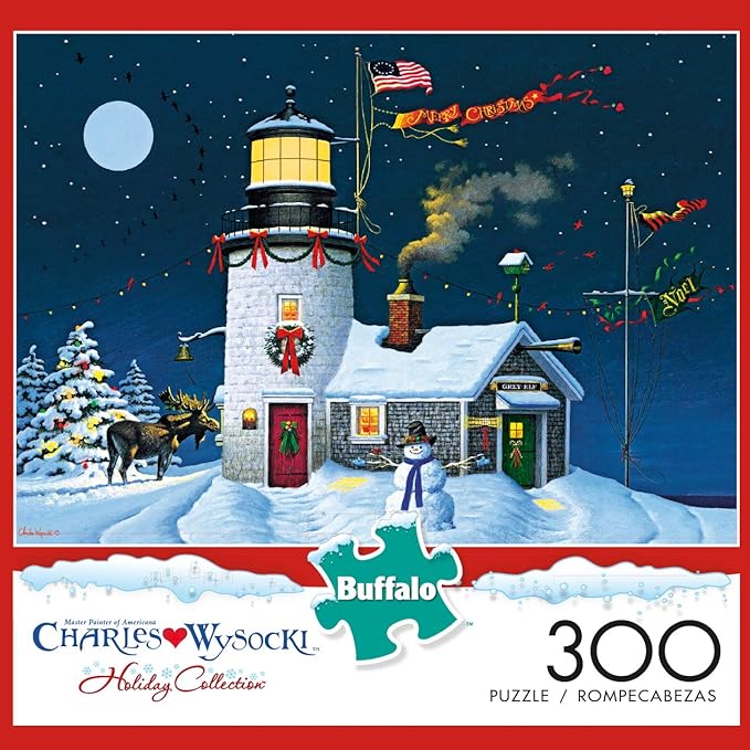 Buffalo Games - Charles Wysocki - Take Out Window - 300 Piece Jigsaw Puzzle for Adults -Challenging Puzzle Perfect for Game Nights - Finished Size is 21.25 x 15.00