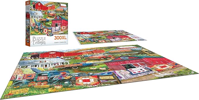 RoseArt - Puzzle Collector - Country Compilation - 300XL Piece Jigsaw Puzzle for Adults