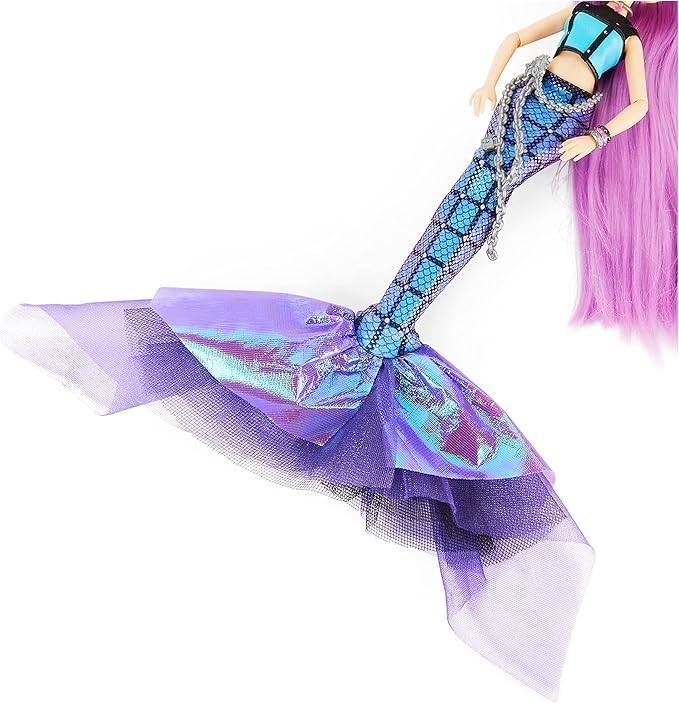MERMAID HIGH, Mari Deluxe Mermaid Doll & Accessories with Removable Tail, Doll Clothes and Fashion Accessories, Kids Toys for Girls Ages 4 and up