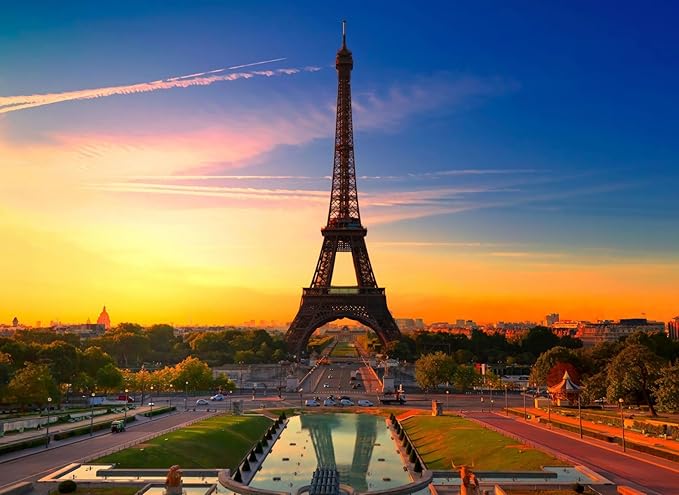 500 Piece Puzzles for Adults Eiffel Tower 20.5 x 15 Inch 500 Piece Jigsaw Puzzles for Adults Puzzles 500 Pieces for Adults Holiday Educational Challenge Puzzle