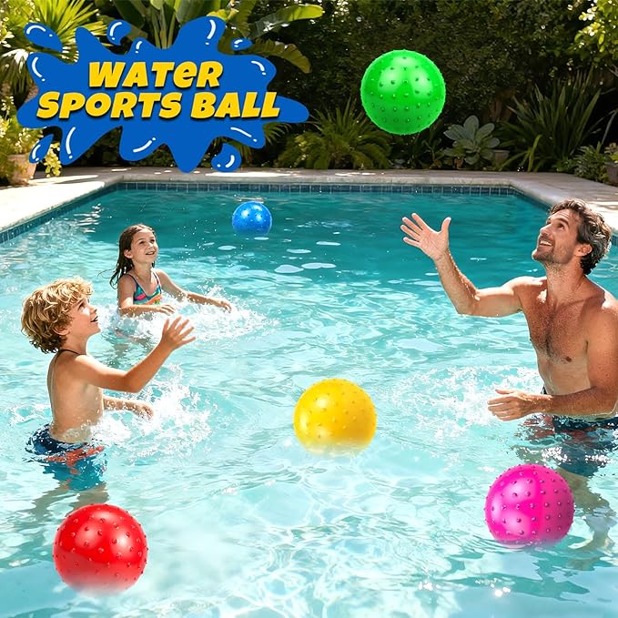 Hymaz 20Pcs Bouncy Balls for Kids Toddlers, 9 Inch Sensory Balls Spiky Massage Stress Ball Bulk with Air Pump, Indoor Outdoor Adult Sports Sensory Toys & Kids Fun Beach Party Favors