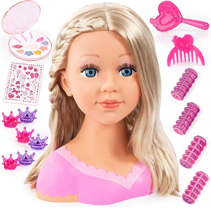 Bayer Design Charlene Super Model Blonde Styling Head with Makeup
