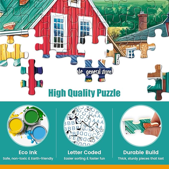 300 Piece Puzzles for Adults,Garden Center General Store Jigsaw Puzzle for Adults Children Elderly,Large Piece Puzzle for Kids Age 8-10 10-12, Challenging Funny Puzzle,Family Game Great Gift 20.5x15in