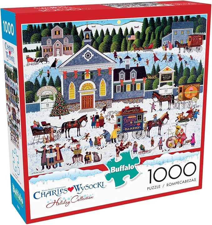 Buffalo Games - Charles Wysocki - Churchyard Christmas - 1000 Piece Jigsaw Puzzle