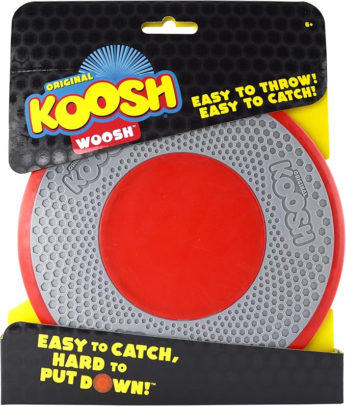 Koosh Woosh -- Frisbee for the Ball That's Easy to Catch, Hard to Put Down -- So Many Ways to Play! -- Ages 6+