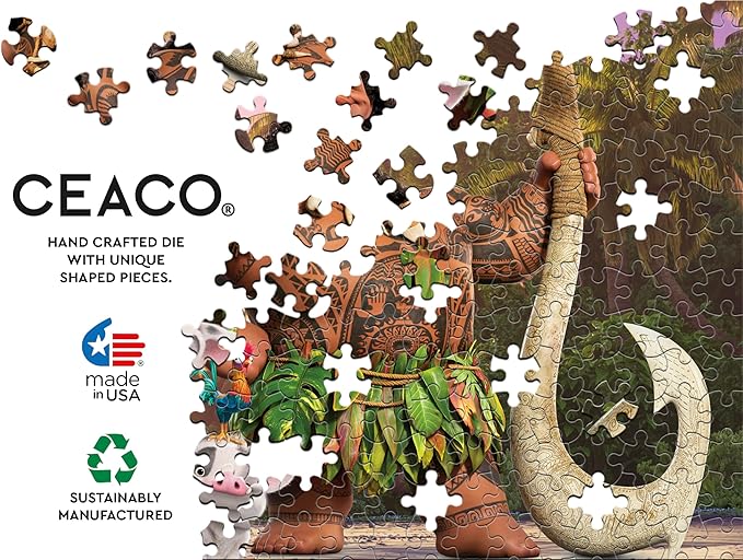 Ceaco - Disney - Moana 2 - On The Beach - 1000 Piece Jigsaw Puzzle - Colorful Puzzle for Adults – Precision-Cut Pieces, Beautiful Artwork, and Hours of Relaxing Fun