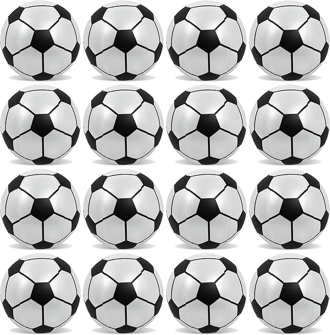 POZA Inflatable Beach Balls - Elegant Glitter Confetti Premium Floaters, Heavy Duty Vinyl Floatation Pool Toys for Pool Beach Party, UV Resistant Pool Décor