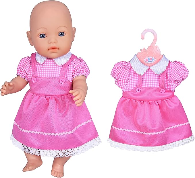 ebuddy 6 Sets Doll Clothes Outfits for 43cm New Born Baby Dolls, 15inch Baby Dolls, American 18 inch Girl Doll