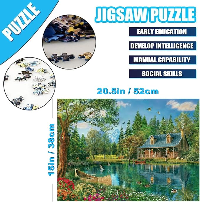 500 Piece Puzzles for Adults Arcadia 20.5 x 15 Inch 500 Piece Jigsaw Puzzles for Adults Puzzles 500 Pieces for Adults Educational Challenge