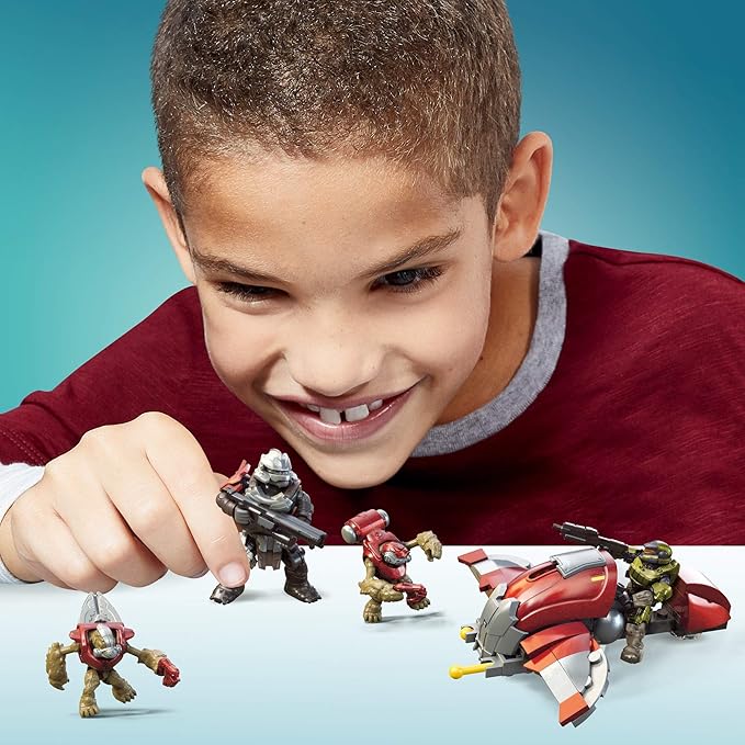 Mega Construx Halo Hijacked Ghost Vehicle Halo Infinite Construction Set, Building Toys for Kids