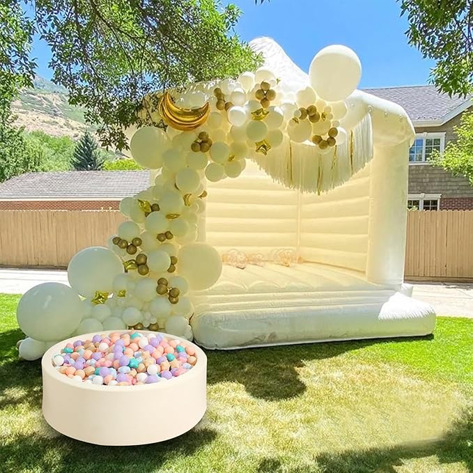 Realhaha Ball Pit Balls 50 100 200 500, Star Shapes for Babies Kids Playpen Plastic Balls for Babies Ball Pool Puppy Playballs