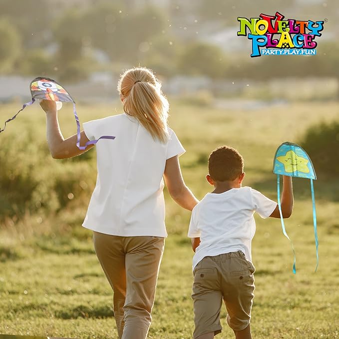 Novelty Place 2 Pack Thumb Ejection Kite Toy - Kite Launcher Slingshot Catapult Kites for Boys Girls Kids & Teens, Mini Beach Kites Easy to Launch and Fun Outdoor Flying Experience(Bird,Rocket)