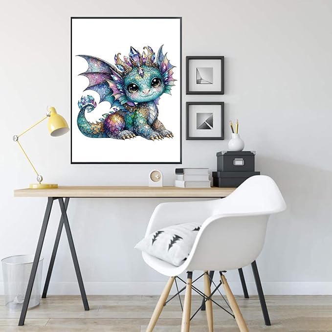 Wooden Puzzles for Adults, Dragon Wooden Puzzles 200 Pieces, Irregular Animals Fun Puzzles for Adults