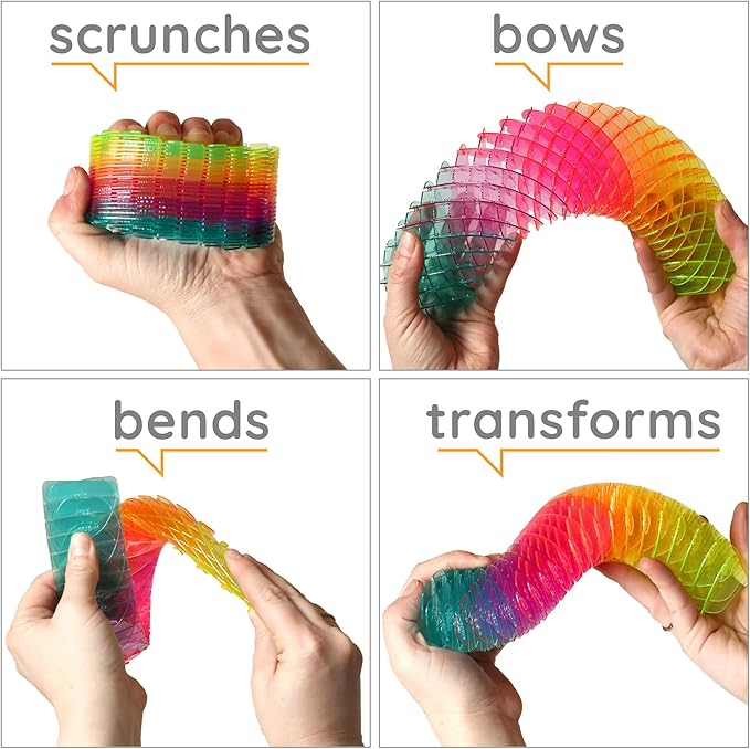 Morf Fidget Sensory Spring Berry – 3D Slug Spring Toy for Kids, Teens, and Adults - Stretchy, Quiet, Stress and Anxiety Relief, Focus - for Play, School, Work Gifts, Great for Classroom, Office