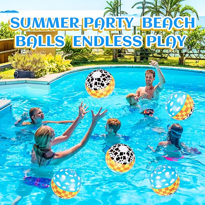 12 Pack Spider Theme Beach Ball 7.87" Inflatable Beach Balls for Summer Water Pool Games Blue and Red Spider Web Birthday Party Decorations Favors Under The Sea Party Decorations