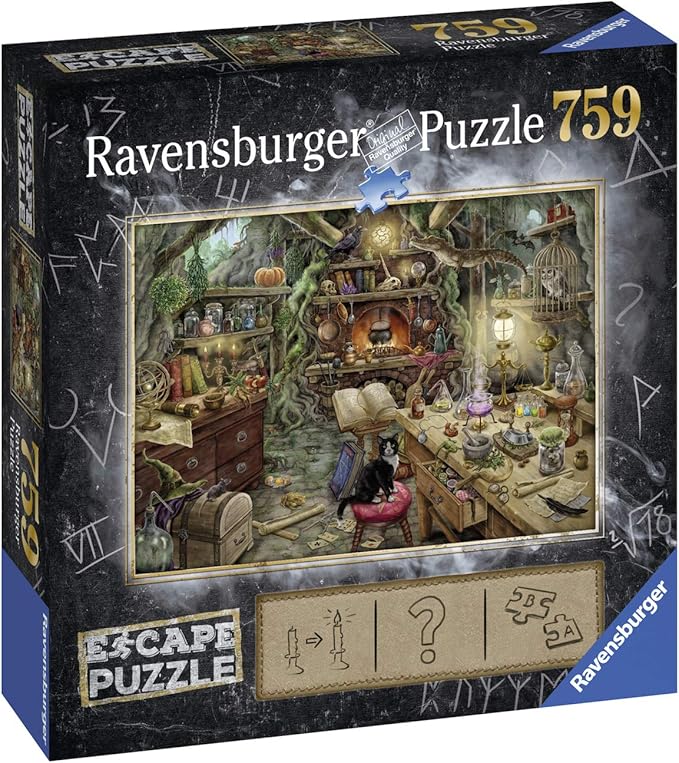 Ravensburger 759-Piece Escape Puzzle - The Witches' Kitchen | Engaging Jigsaw for Kids & Adults | Exciting Escape Room Experience | Ideal for Family Game Nights | FSC-Certified Materials