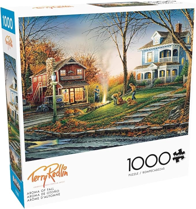 Buffalo Games – Terry Redlin - Aroma of Fall - 1000 Piece Jigsaw Puzzle - Festive Puzzle for Adults – Precision-Cut Pieces, Autumn Artwork and Hours of Relaxing Fun